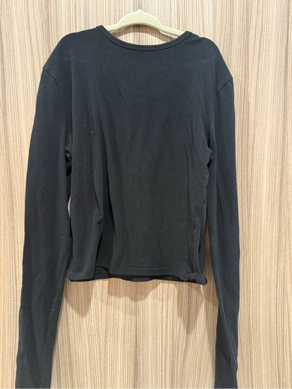 SKIMS Soft Lounge Long Sleeve Crewneck Top – Black - XS